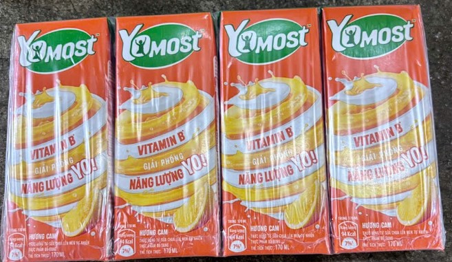 Vỉ sữa Yomost (170ml x 4 hộp )